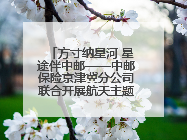 方寸纳星河 星途伴中邮——中邮保险京津冀分公司联合开展航天主题研学活动