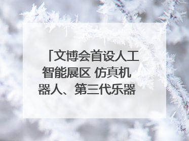 文博会首设人工智能展区 仿真机器人、第三代乐器成为人气王｜文博向“新”