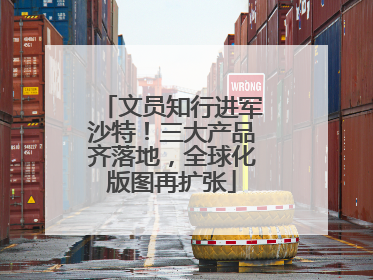 文员知行进军沙特！三大产品齐落地，全球化版图再扩张