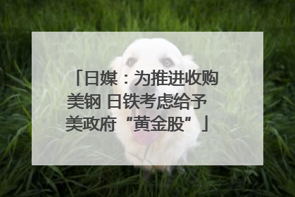 日媒：为推进收购美钢 日铁考虑给予美政府“黄金股”