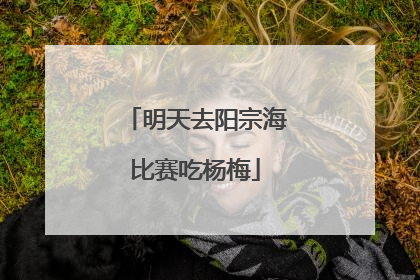 明天去阳宗海比赛吃杨梅