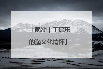 晚潮｜丁建东的渔文化情怀