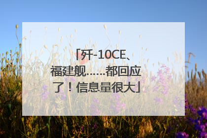 歼-10CE、福建舰……都回应了！信息量很大