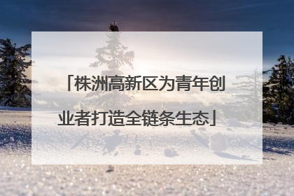株洲高新区为青年创业者打造全链条生态