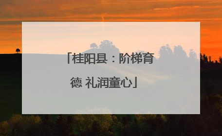 桂阳县：阶梯育德 礼润童心
