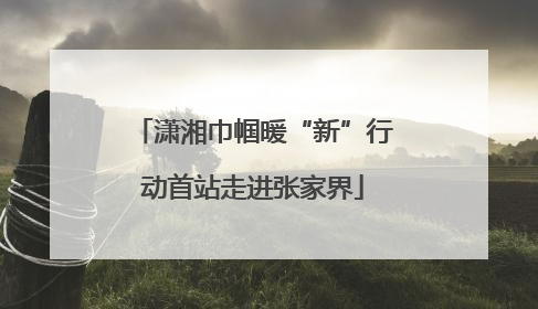 潇湘巾帼暖“新”行动首站走进张家界