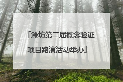 潍坊第二届概念验证项目路演活动举办