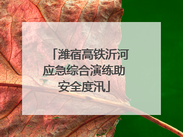 潍宿高铁沂河应急综合演练助安全度汛