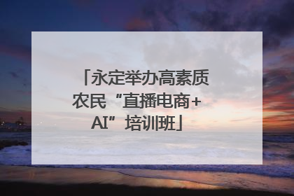 永定举办高素质农民“直播电商+AI”培训班