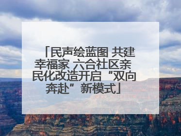 民声绘蓝图 共建幸福家 六合社区亲民化改造开启“双向奔赴”新模式