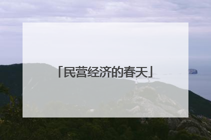 民营经济的春天