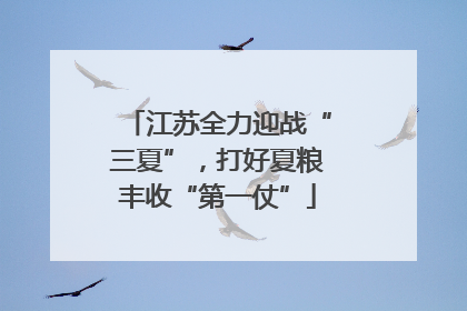 江苏全力迎战“三夏”，打好夏粮丰收“第一仗”