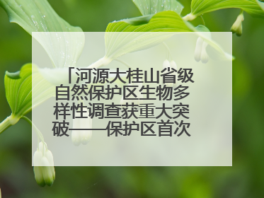 河源大桂山省级自然保护区生物多样性调查获重大突破——保护区首次发现珍稀名贵野生干巴菌与钝尾两头蛇