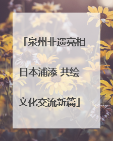 泉州非遗亮相日本浦添 共绘文化交流新篇