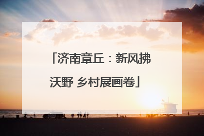 济南章丘：新风拂沃野 乡村展画卷