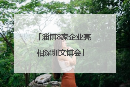 淄博8家企业亮相深圳文博会