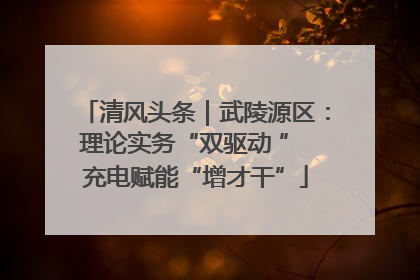 清风头条｜武陵源区：理论实务“双驱动 ” 充电赋能“增才干”