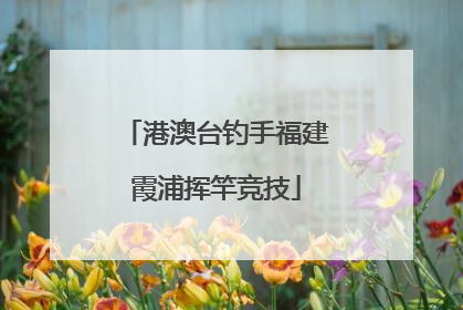 港澳台钓手福建霞浦挥竿竞技