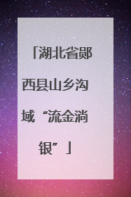湖北省郧西县山乡沟域“流金淌银”