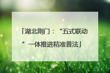 湖北荆门：“五式联动”一体推进精准普法