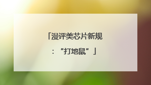 漫评美芯片新规：“打地鼠”