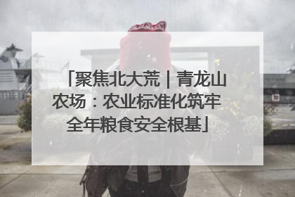 聚焦北大荒｜青龙山农场：农业标准化筑牢全年粮食安全根基