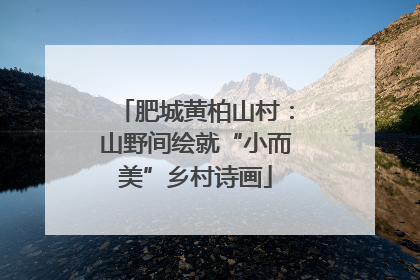 肥城黄柏山村：山野间绘就“小而美”乡村诗画