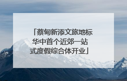 蔡甸新添文旅地标 华中首个近郊一站式度假综合体开业