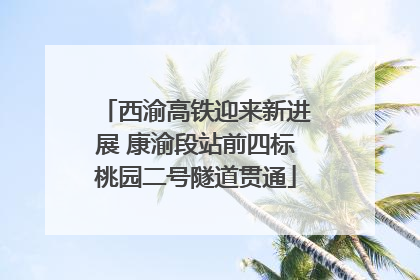西渝高铁迎来新进展 康渝段站前四标桃园二号隧道贯通