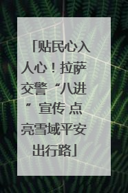 贴民心入人心！拉萨交警“八进”宣传 点亮雪域平安出行路