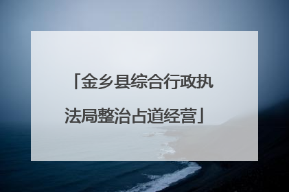 金乡县综合行政执法局整治占道经营