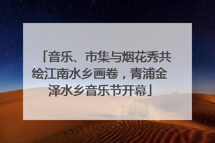 音乐、市集与烟花秀共绘江南水乡画卷，青浦金泽水乡音乐节开幕