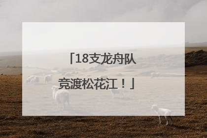 18支龙舟队竞渡松花江！