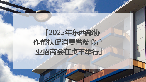 2025年东西部协作帮扶促消费暨糯食产业招商会在贞丰举行
