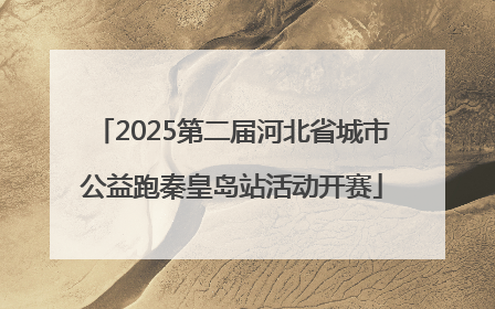 2025第二届河北省城市公益跑秦皇岛站活动开赛