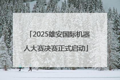 2025雄安国际机器人大赛决赛正式启动