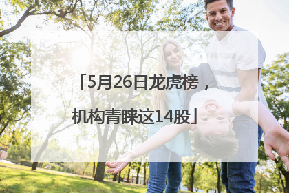 5月26日龙虎榜，机构青睐这14股