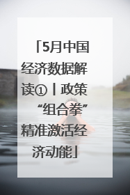 5月中国经济数据解读①丨政策“组合拳”精准激活经济动能