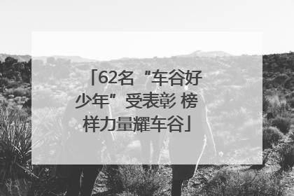 62名“车谷好少年”受表彰 榜样力量耀车谷