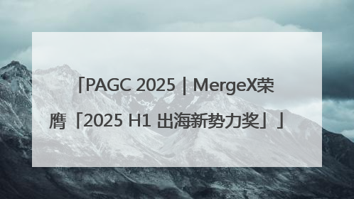 PAGC 2025｜MergeX荣膺「2025 H1 出海新势力奖」