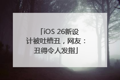 iOS 26新设计被吐槽丑，网友：丑得令人发指
